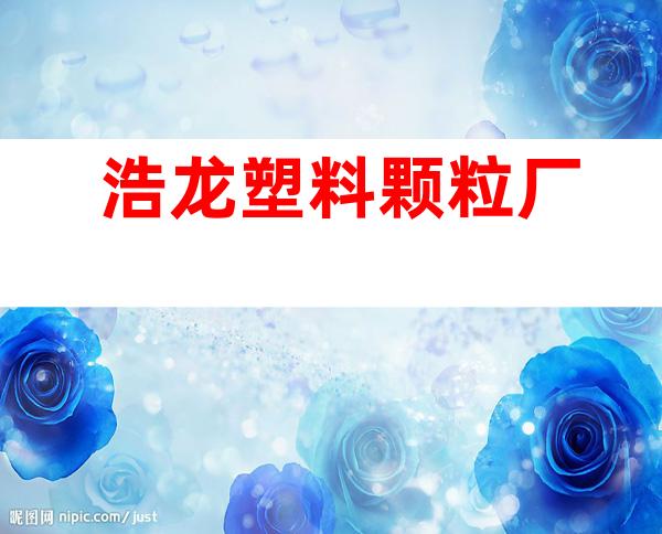 浩龙塑料颗粒厂