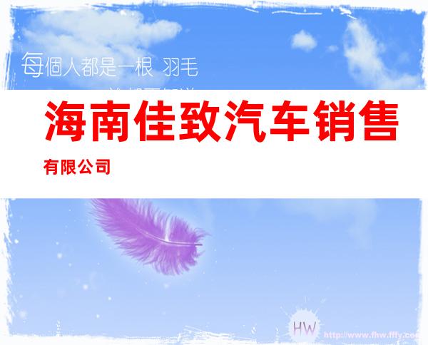 海南佳致汽车销售有限公司