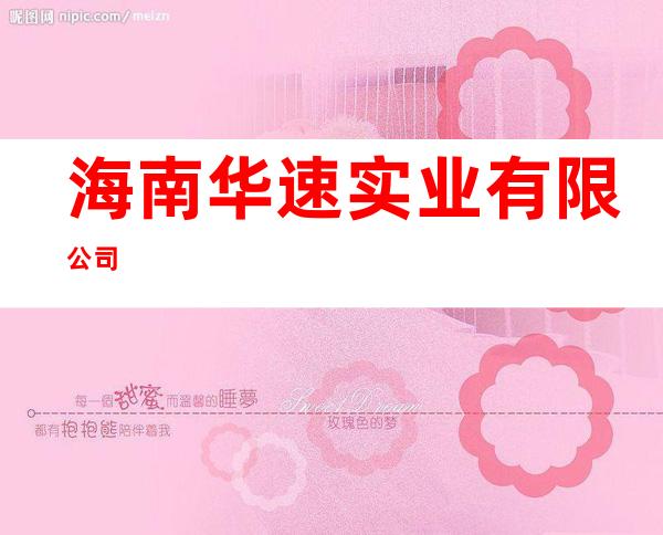 海南华速实业有限公司