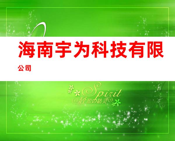 海南宇为科技有限公司