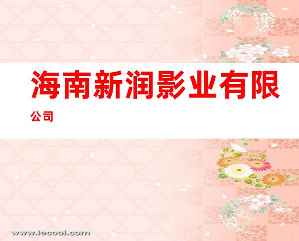 海南新润影业有限公司