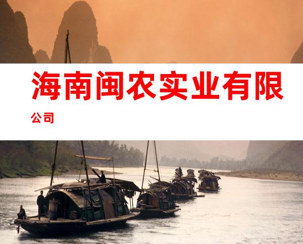 海南闽农实业有限公司