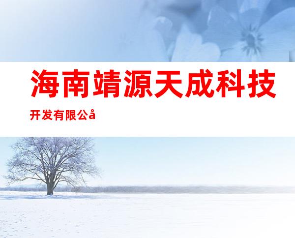 海南靖源天成科技开发有限公司