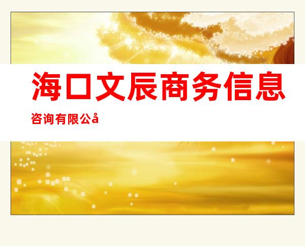 海口文辰商务信息咨询有限公司