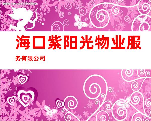 海口紫阳光物业服务有限公司