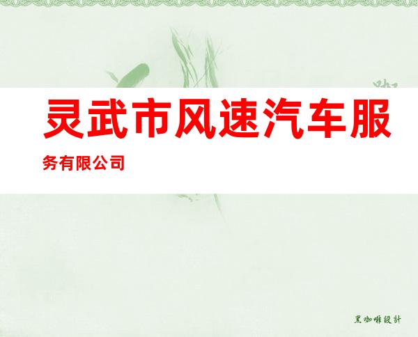 灵武市风速汽车服务有限公司