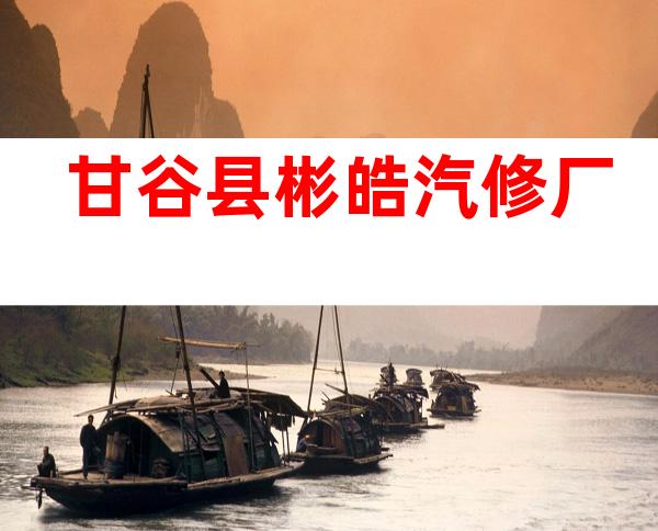 甘谷县彬皓汽修厂