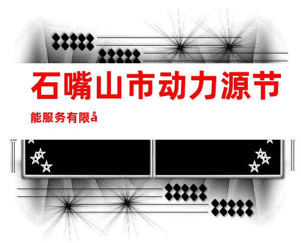 石嘴山市动力源节能服务有限公司