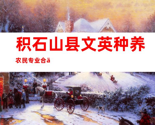积石山县文英种养农民专业合作社