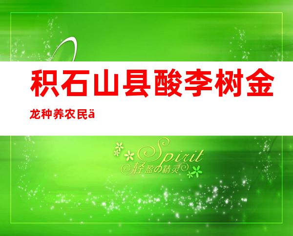 积石山县酸李树金龙种养农民专业合作社