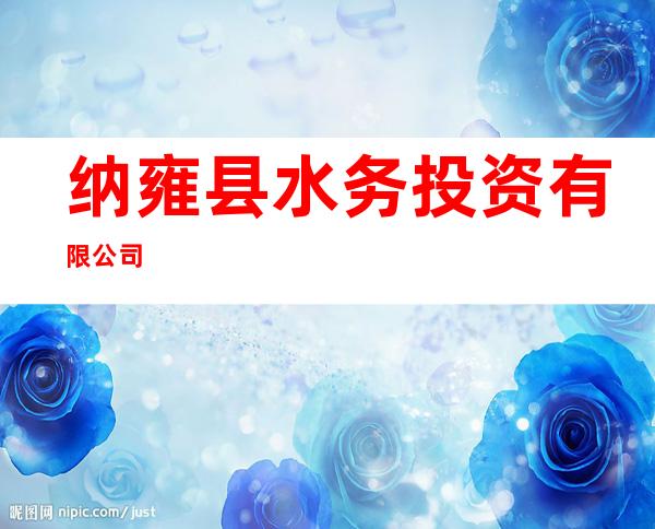 纳雍县水务投资有限公司