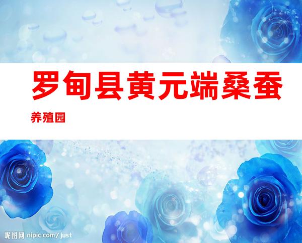 罗甸县黄元端桑蚕养殖园