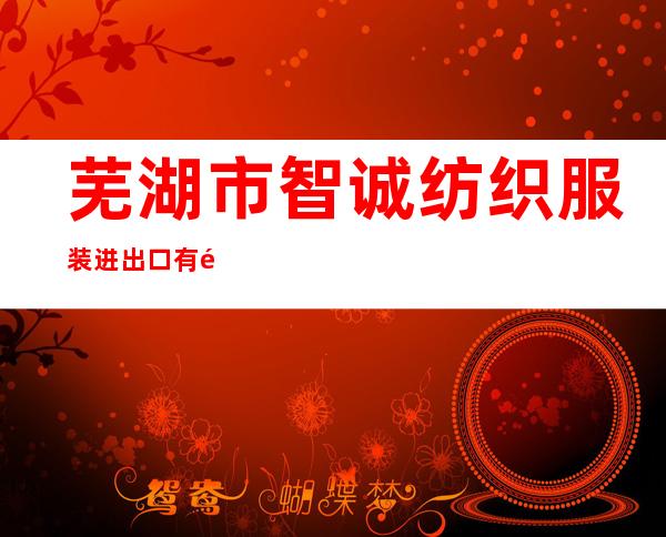 芜湖市智诚纺织服装进出口有限公司