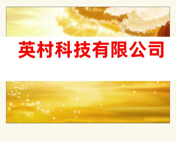 英村科技有限公司