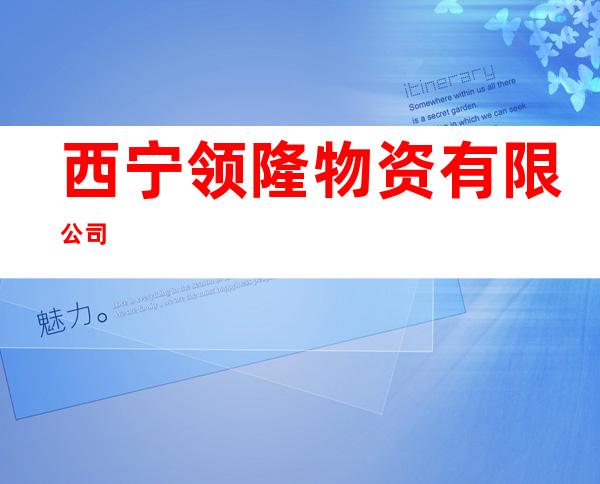 西宁领隆物资有限公司