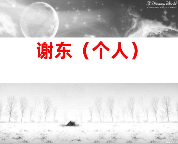 谢东（个人）