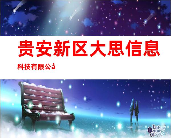 贵安新区大思信息科技有限公司
