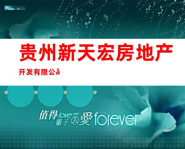 贵州新天宏房地产开发有限公司