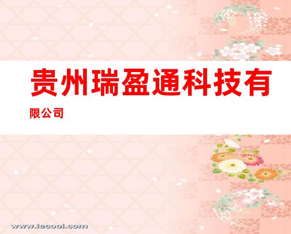 贵州瑞盈通科技有限公司