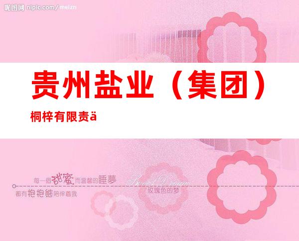 贵州盐业(集团)桐梓有限责任公司