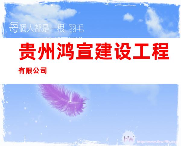贵州鸿宣建设工程有限公司