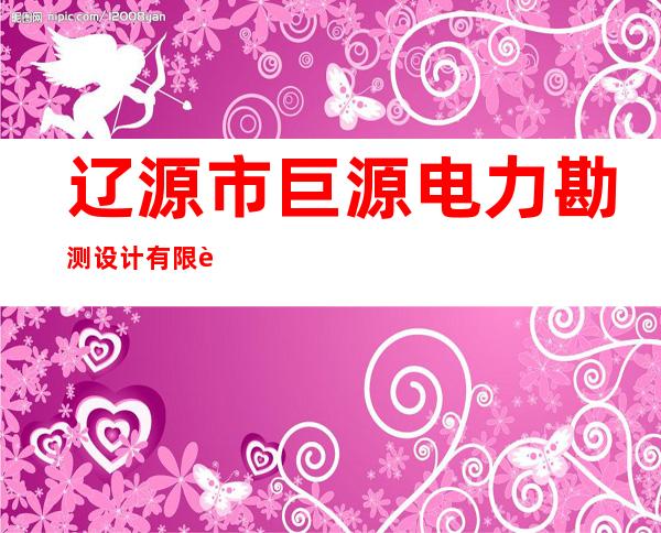 辽源市巨源电力勘测设计有限责任公司