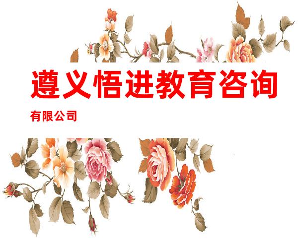 遵义悟进教育咨询有限公司