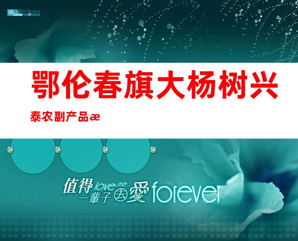 鄂伦春旗大杨树兴泰农副产品有限责任公司