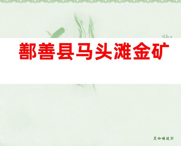 鄯善县马头滩金矿