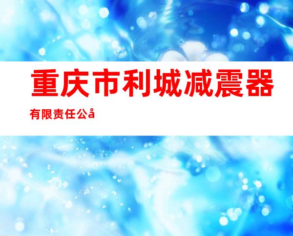 重庆市利城减震器有限责任公司