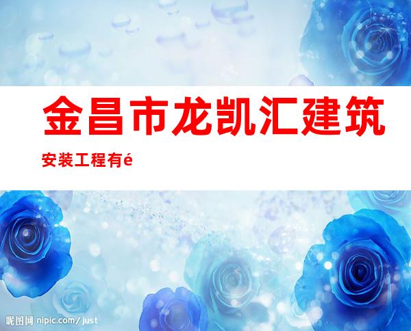 金昌市龙凯汇建筑安装工程有限责任公司