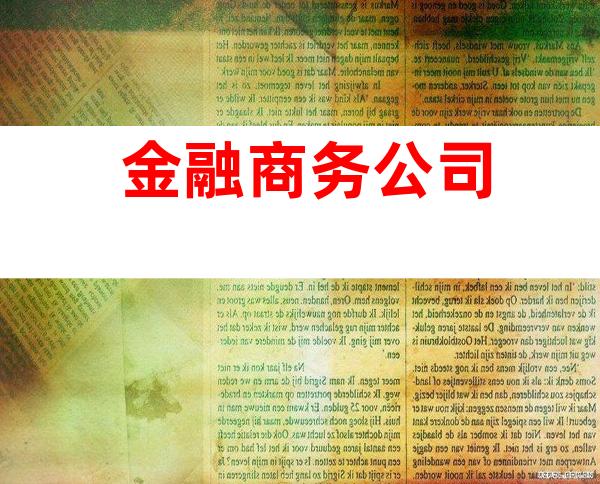 金融商务公司
