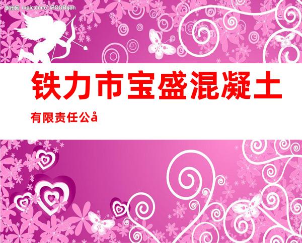 铁力市宝盛混凝土有限责任公司