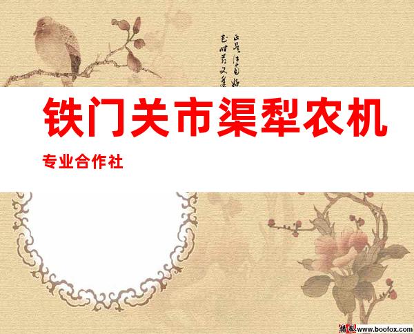 铁门关市渠犁农机专业合作社