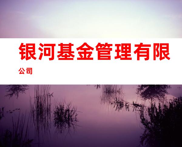 银河基金管理有限公司