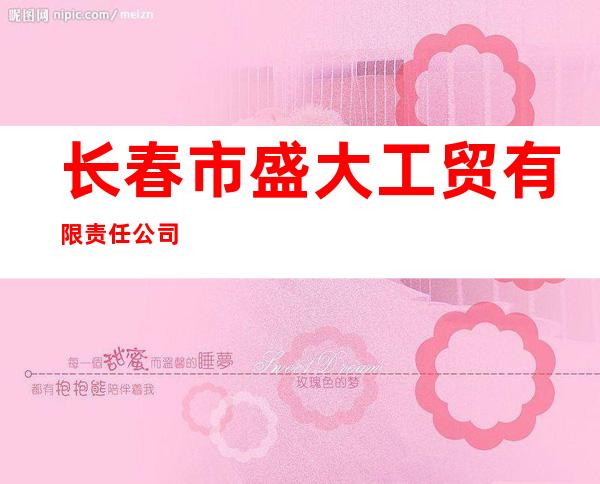 长春市盛大工贸有限责任公司