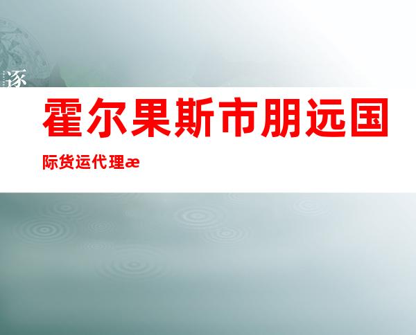 霍尔果斯市朋远国际货运代理有限公司